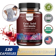 DAITEA Uric Acid Cleanse & Detox Supplement - Uric Acid Support Kidney Cleanse - Tart Cherry Extract