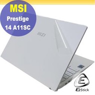 【Ezstick】MSI Prestige 14 A11SC 二代透氣機身保護貼 DIY 包膜