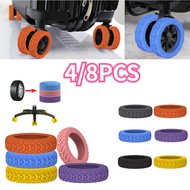 4/8PCS Silicone Luggage Wheel Protector Silicone Luggage Wheel Protector Over Luggage Trolley Wheel 