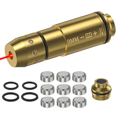 9mm/12GA/38SPL/223Rem/45ACP/357SIG/380ACP/Cal. 6.5mm/Cal44mag Dry Fire Laser Trainer - Hunting Acces