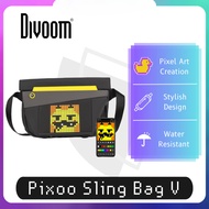 Divoom Sling Bag-V Customizable Pixel Art Fashion Design Outdoor Sport Waterproof Mens and Women's Messenger Bag New Year Gift