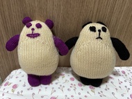聾貓親手織公仔一對