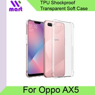 OPPO AX5 Transparent Case Soft Shockproof / Back Cover 4-corners bumper airbags, Compatible with AX5 and A3S