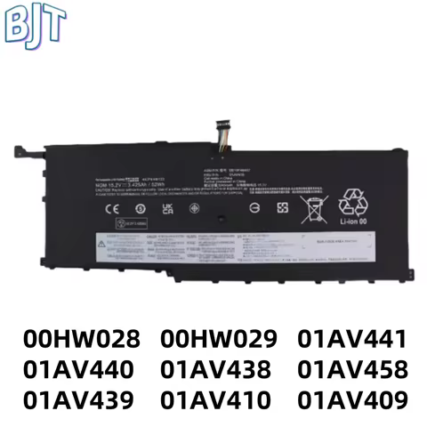 4Cell New 01AV409 01AV439 01AV410 01AV438 Laptop Batteryfor Lenovo ThinkPad X1 Yoga Carbon 4th Gen 2