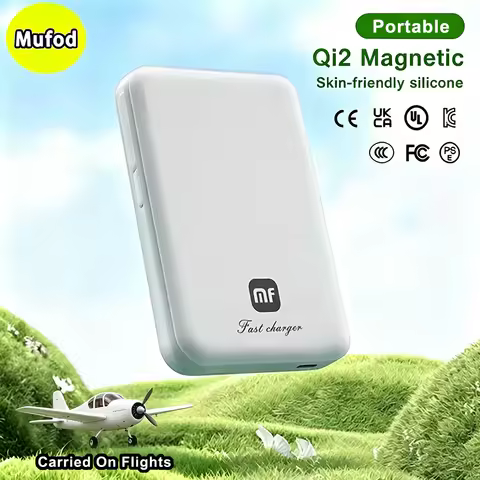 Mufod Qi2 Magnetic Power Bank 5000mah 15W Wireless Charging 20W Portable Wired Charge PD 22.5W Type 