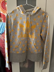adidas originals 黃色點點 連帽上衣 長袖上衣 帽T 灰色