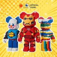 Lego INSTALLING BIG SIZE 3D BEARBRICK FOR CHILDREN TOYS INCREASE INTELLIGENT WITH CROSS AND LED LIGHTS GIVE PEN