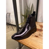 Giày da bò thật nam Chelsea Boot TEFOSS HT650 ver1 bản thun thẳng size 37-45- Mẫu da nhăn tự nhiên