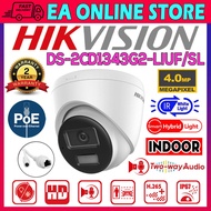HIK HIKVISION Two Way Talk Audio DS-2CD1343G2-LIUF/SL 4.0MP IP POE Smart Hybrid Light Colour 2-WAY D