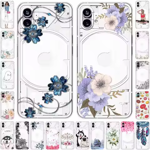 For Nothing Phone (1) Case A063 6.55" Clear Soft Transparent TPU Back Cases For Nothing Phone (2) 6.