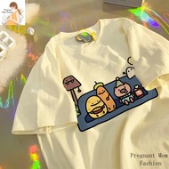 Korean Style Plus Size 150KG Loose Short Sleeved Tshirt Cartoon Women T Shirt  300斤大碼女裝T恤女短袖上衣女生新款韩版