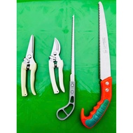Combo of 2 pruning shears + branch saw + saw
