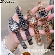 2026 Fashion Sports Card Home Diamond Square Dial Fashion Quartz Women's Watch 4f2
