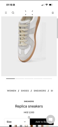 Maison Margiela 灰白經典德訓鞋 37.5 