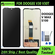 100% ผ่านการทดสอบสำหรับ V30 Doogee V30T V Max S100แอลซีดีแสดงผลและอะไหล่จอแอลซีดีประกอบดิจิไทเซอร์หน้าจอสัมผัส + เครื่องมือ