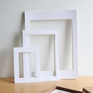 相框内衬20寸A4A34K8K白色内衬相框正方形卡纸7寸画框Photo frame lined with 20 inch A4A34K8Kgan829df2