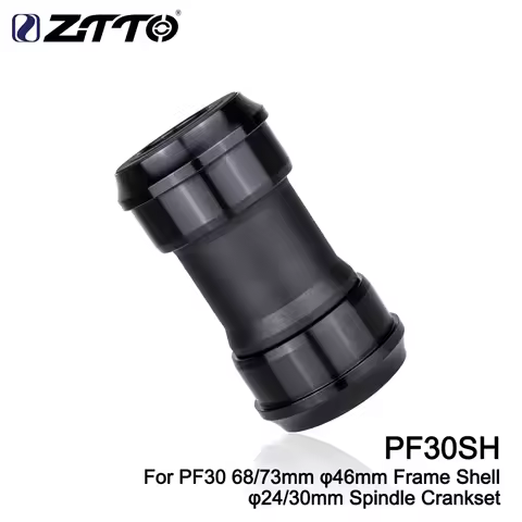 ZTTO MTB Road Bike PF30sh Press Fit Bottom Bracket For PF30 68/73mm φ46mm Frame Shell 24mm 30mm Spin