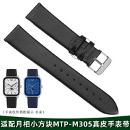 Huangzhi Suitable casio casio Moon Phase Small Square Watch Strap MTP-M305M Soft Leather Wristband 2