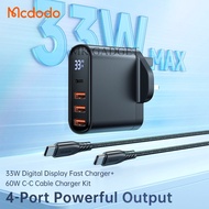 MCDODO CH-2240 / CH-2241 / CH-2242 33W Fast Charger Adapter / PD + QC Super Fast Quick Charging / 4 