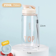 Botol air 750ml dengan penapis botol gim botol air sukan