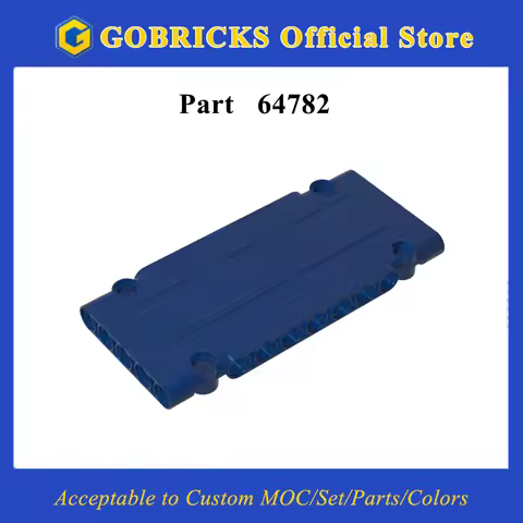 Gobricks 1 Pcs 64782 MOC Brick Special Technic Panel 1 x 5 x 11 Compatible With Model Building Block