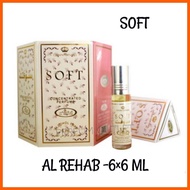 Soft AL REHAB Perfume (6ml 6pcs) Box Saudi Arabia