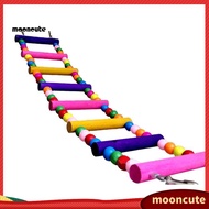 mooncute|  Multicolor Ladder Bridge Budgie Parrot Climbing Bite Toy Parakeet Swing Bird Toy