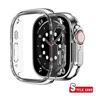 Case ปกคลุมสำหรับ Apple Watch Series 8 7 49 Mm 45 Mm/41Mm 44Mm/40Mm 44 45 Mm ทุกรอบล้างกรอบฉันดูอัลตร้า4 3 5 Se 6 7 49 Mm Case ฟิล์มสำหรับภาพยนตร์