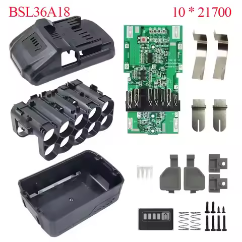 BSL36A18 21700 Li-ion Battery Plastic Case PCB Board Circuit BOX For Hitachi HIKOKI 36V 18V MultiVol