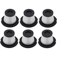6 PCS Filter ，Compatible for MOOSOO,K17/K17G Sweeper Accessories Cleaner Parts Replacement