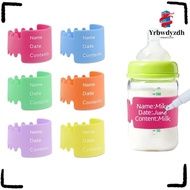 YRBWDYZDH Baby Bottle Labels, Silicone Daycare Name Labels, Durable Reusable Anti-Slip Waterproof Mi