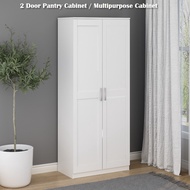 ROAM Furniture Almari Pantry Kabinet Dapur Putih 2 Pintu Storage Kitchen Cabinet 2 Door White Color 