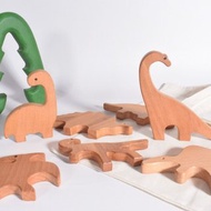 木製恐龍套裝、木製人物、兒童生日禮物