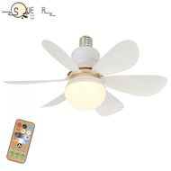 SUEREN LED Fan Lamp, 30W Cooler Ceiling Fan Light, Modern Dimmable Wireless E27 Chandelier Fan Living Room