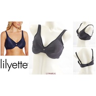 LILYETTE Full Cup Non-Foam Wire Bra Women's Plain Big Size 36C 40DDD 42D 44D Non-Padded Underwire Un