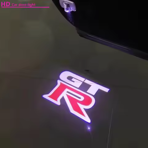 LED Car Door Logo Light Ghost Shadow Welcome Light For GTR R34 / R35 GTR Logo Courtesy Light Auto At