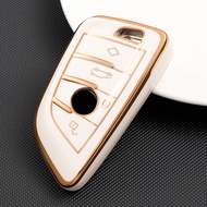 TPU Car Key Case Cover Keychain Protector For BMW X1 X3 X5 X6 X7 1 3 5 6 7 Series G20 G30 G11 F15 F16 G01 G02 F48 Remote Key Shell Holder Bag Fob Accessories