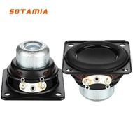 SOTAMIA 2Pcs 52MM Mini Full Range Auido Speaker 4 Ohm 10W Neodymium Home Music 2 Inch Bass Loudspeak