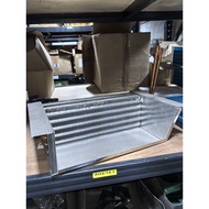 COPPER TUBE ALUMINUM FIN CONDENSER COOLING COIL C/W DRAIN PAN 5X14X4R/ 5X20X4R/ 5X23X4R/ 5X33X4R
