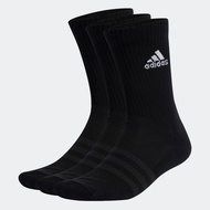 Adidas Lifestyle Cushioned Crew Socks 3 Pairs Unisex Black IC1310 || Adidas Socks Size S