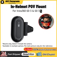 Insta360ของแท้ติดหมวกกันน็อคในตัวยึดติดคลิบ3S สำหรับ Insta360 GO 3 GO3S ของแท้อุปกรณ์หมวกกันน็อค