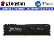 Itw | Kingston DDR4 RAM 32GB (1x32GB) 3600MT/s CL18 FURY Beast Black XMP (KF436C18BB/32)