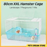 XXL Hamster cage 80cm hamster cage full set landscape hamster house hamster wheel water bottle hamst