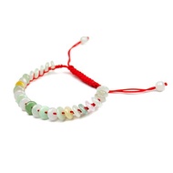 【正佳珠寶】翡翠 古錢平安手串 古錢翡翠手串 A貨緬甸玉 玉手鍊