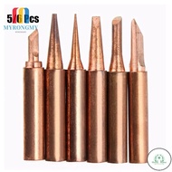 GD 5/6 Pcs High quality Soldering Iron Tip I/B/K/3C/2.4D Tools For 936/937/938/969/8586 Welding Tips
