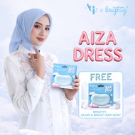 BUY Aiza Dress Agnes Hijab GET FREE Brighty Glow & Bright Bar Soap