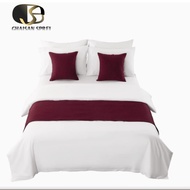 bed runner/bed scraf hotel syal tempat tidur,bantal sofa bahan suede 1