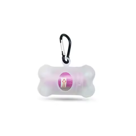 2025 New Pet Dog Poop Bag Set Classic Bone Shape Transparent Pets Cleaning Supplies Garbage Bags Dis