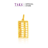 TAKA Jewellery 916 Gold Pendant Abacus