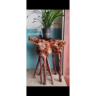 Bonsai Stand Flower Stand Root Carving Floor-Standing Tree Stump Light Luxury Living Room Natural Az